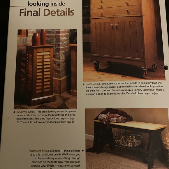 🎉5/$10🎉Woodsmith magazine vol 26 no 151 February / March 2004 oak tool cabinet - Picture 8 of 10